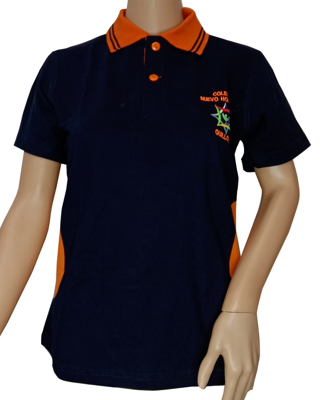 polera pique manga corta