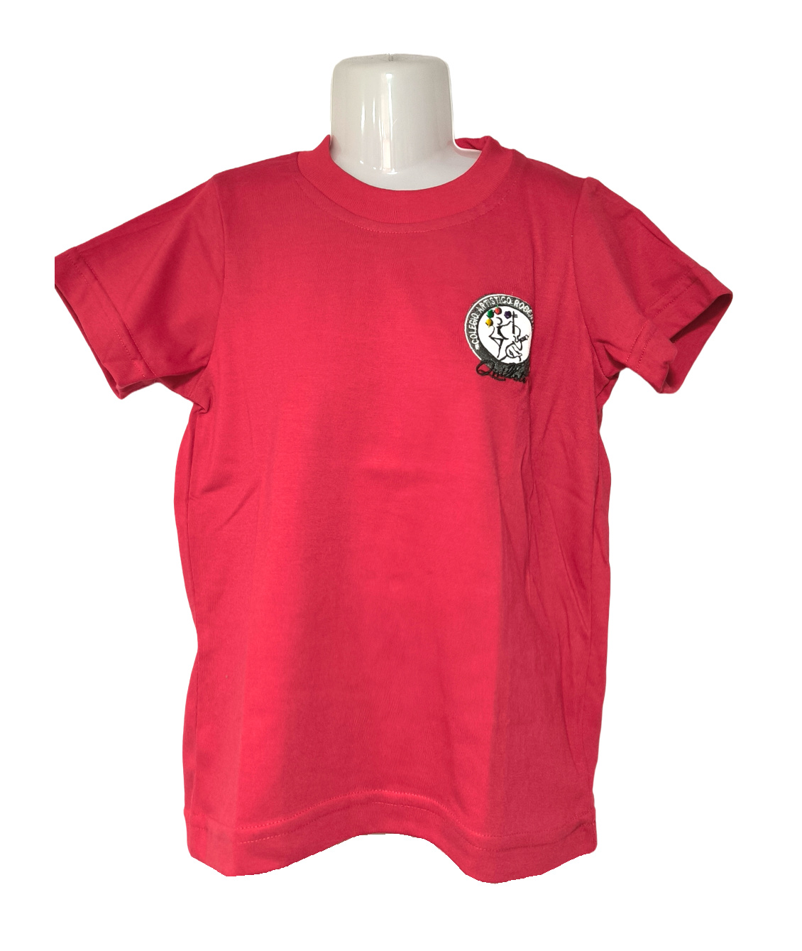 polera polo manga corta rojo