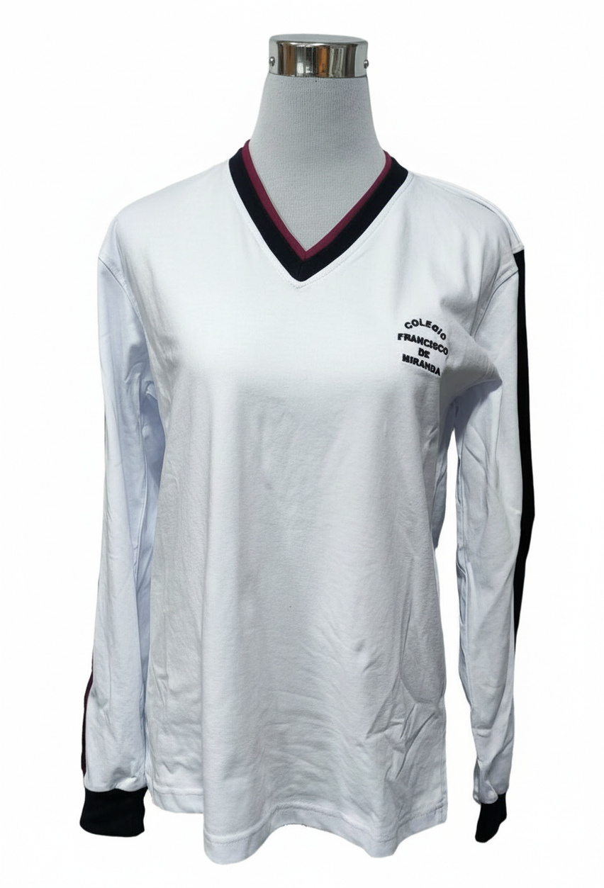 polera polo manga larga
