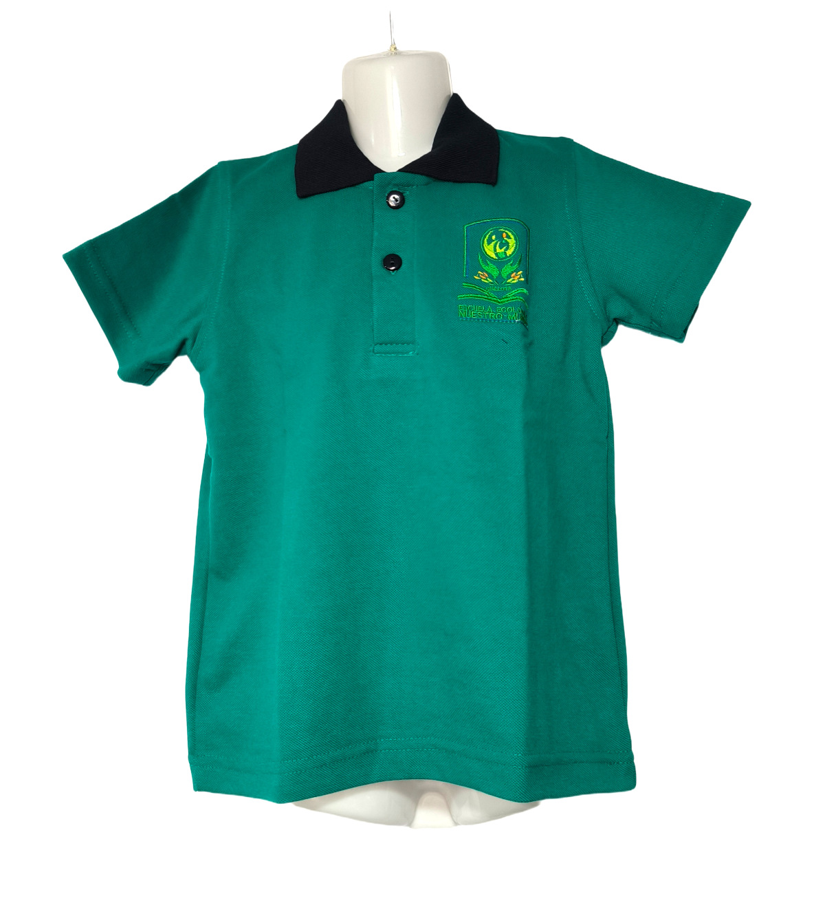 polera pique manga corta