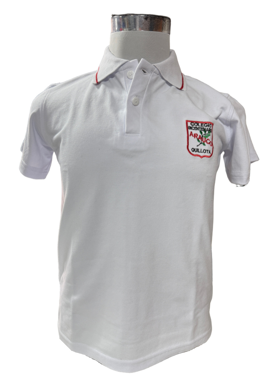 polera pique manga corta